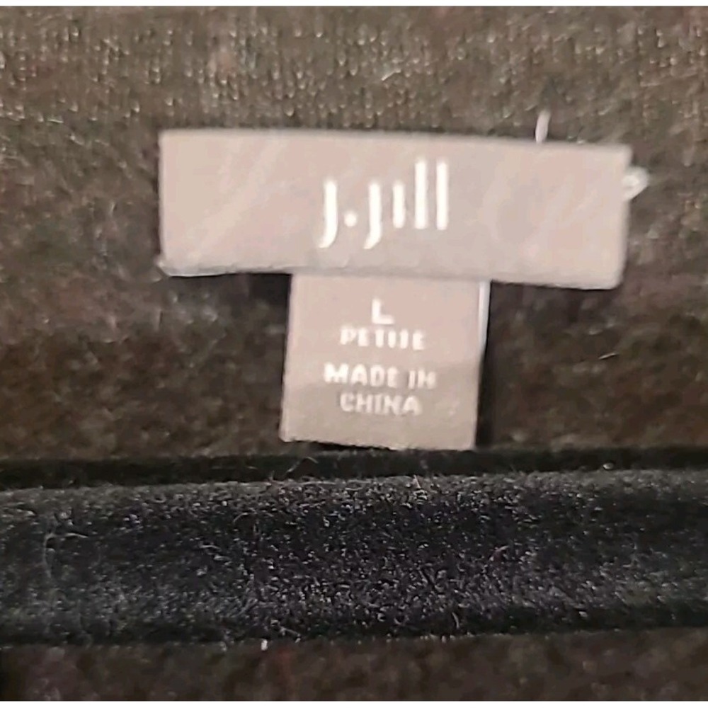 J Jill Tunic Sweater Wool Cashmere Long Sleeve V-neck Brown Front Pockets Lg Pet - Picture 3 of 16